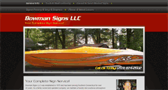 Desktop Screenshot of bowmansign.com