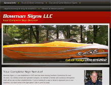 Tablet Screenshot of bowmansign.com